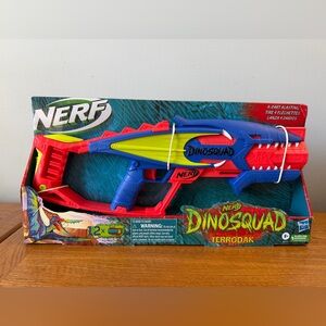 Nerf DinoSquad Terrodak Blaster - Red, Blue, Yellow